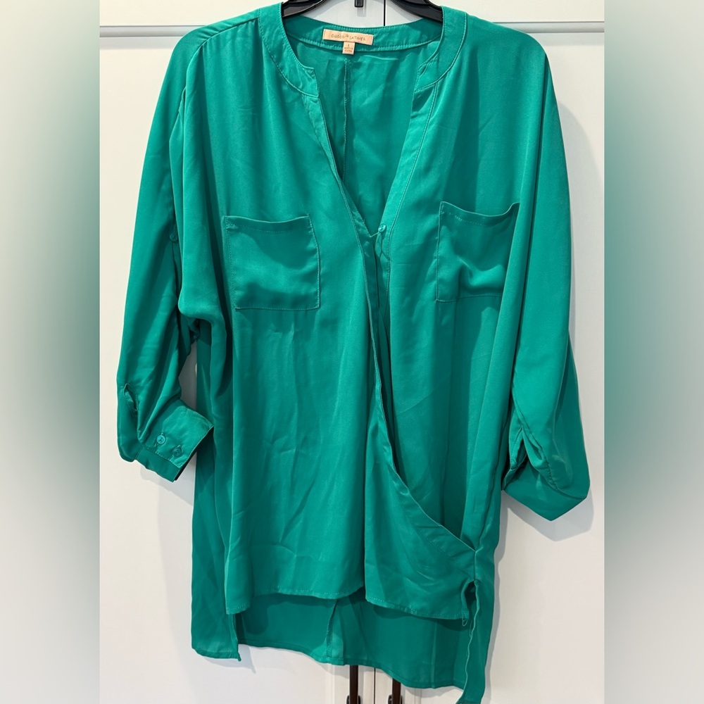 Gibson Latimer Tunic Blouse Sz L